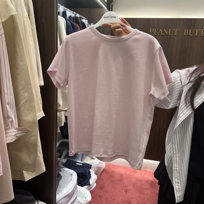 PEANUT BUTTER韓國東大門代購女裝新品26春夏職業休閑T恤PEANUT BUTTERT恤圖色3