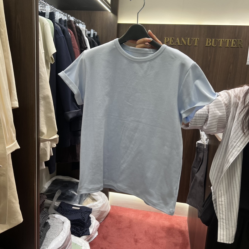 PEANUT BUTTER韓國東大門代購女裝新品26春夏職業休閑T恤PEANUT BUTTERT恤圖色4
