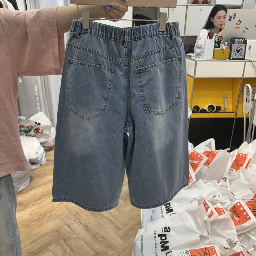 DE LINE韓國東大門直郵女裝新品熱賣休閑時尚26春夏短褲DE LINE短褲