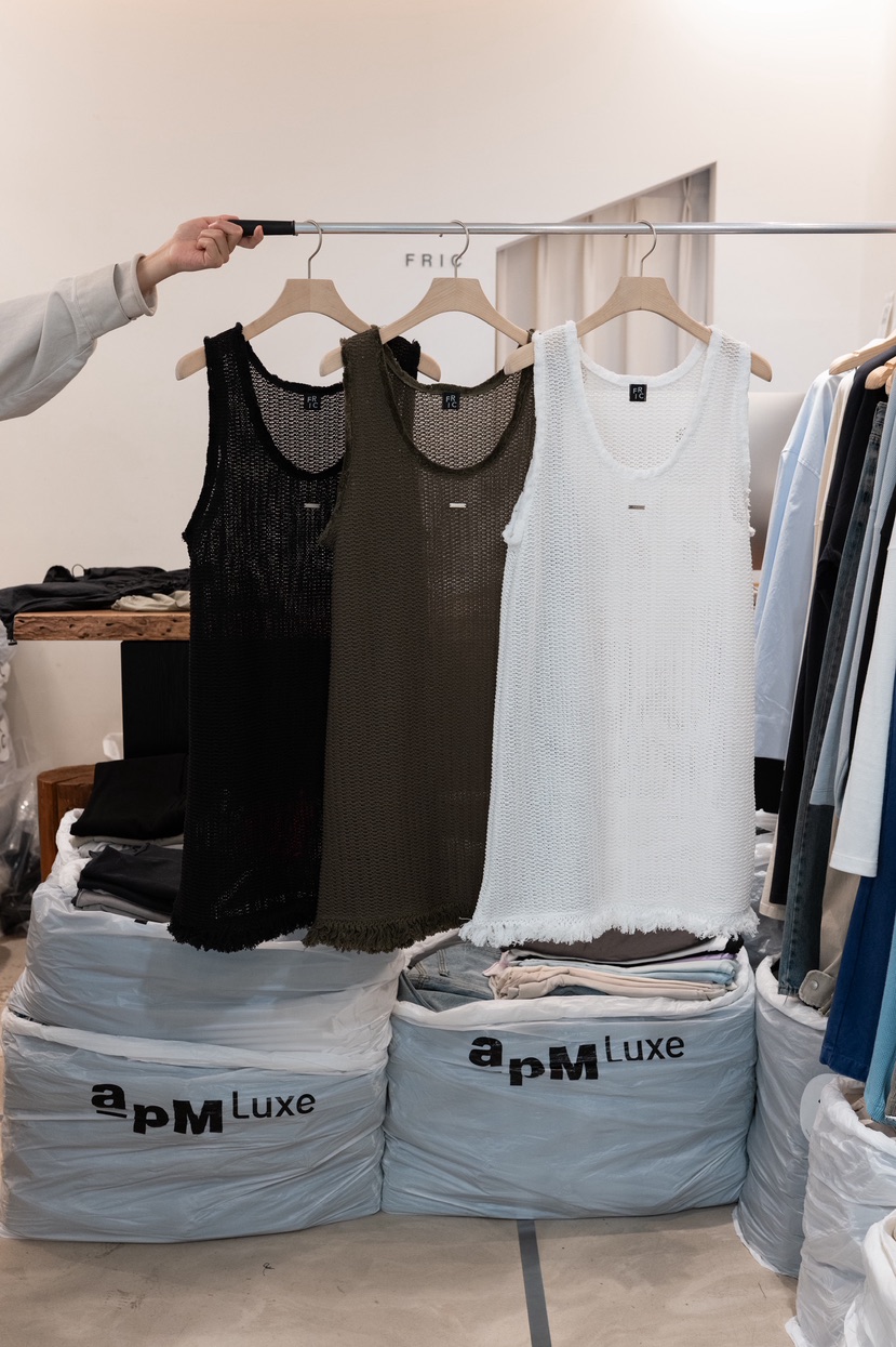 FRIC韓國東大門直郵女裝新款人氣26春夏熱賣休閑連衣裙網眼FRIC連衣裙