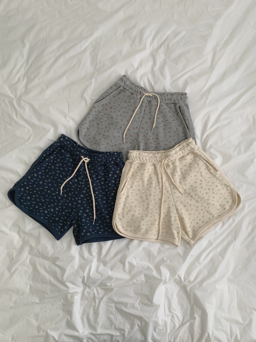 TOLL韓國直郵女士新品職業休閑熱賣時尚26夏季人氣短褲花朵TOLL短褲