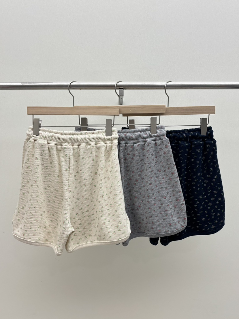 TOLL韓國直郵女士新品職業休閑熱賣時尚26夏季人氣短褲花朵TOLL短褲