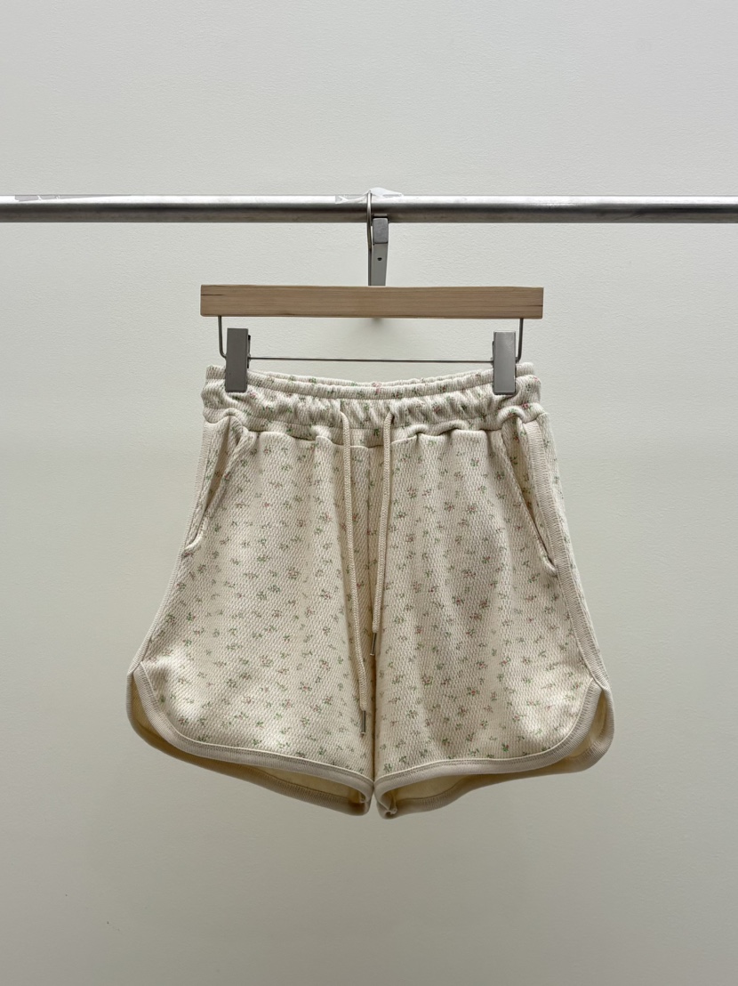 TOLL韓國直郵女士新品職業休閑熱賣時尚26夏季人氣短褲花朵TOLL短褲圖色1