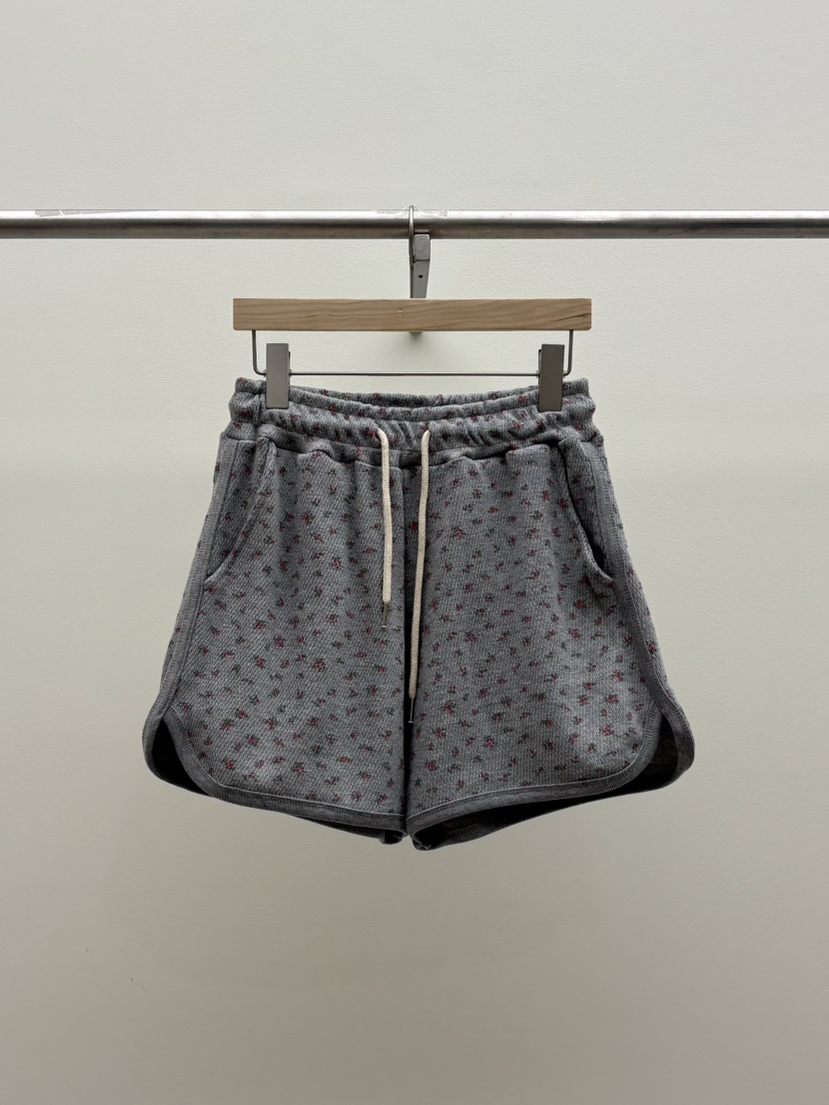 TOLL韓國直郵女士新品職業休閑熱賣時尚26夏季人氣短褲花朵TOLL短褲圖色2