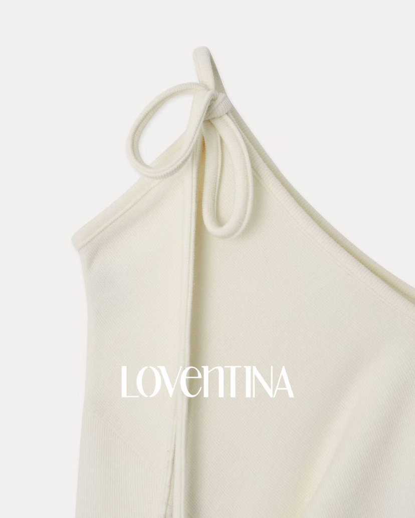 GENTLE B/LOVENTINA韓國直郵女士新款休閑長袖T恤露肩開衩GENTLE B/LOVENTINA長袖T恤