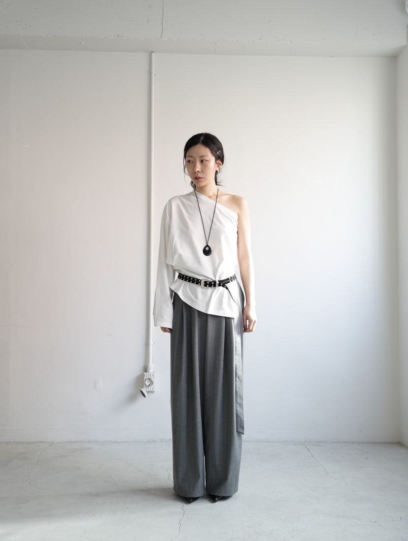 OVER NEAR韓國代購女士新品26春夏推薦26夏季休閑褲含腰帶OVER NEAR休閑褲