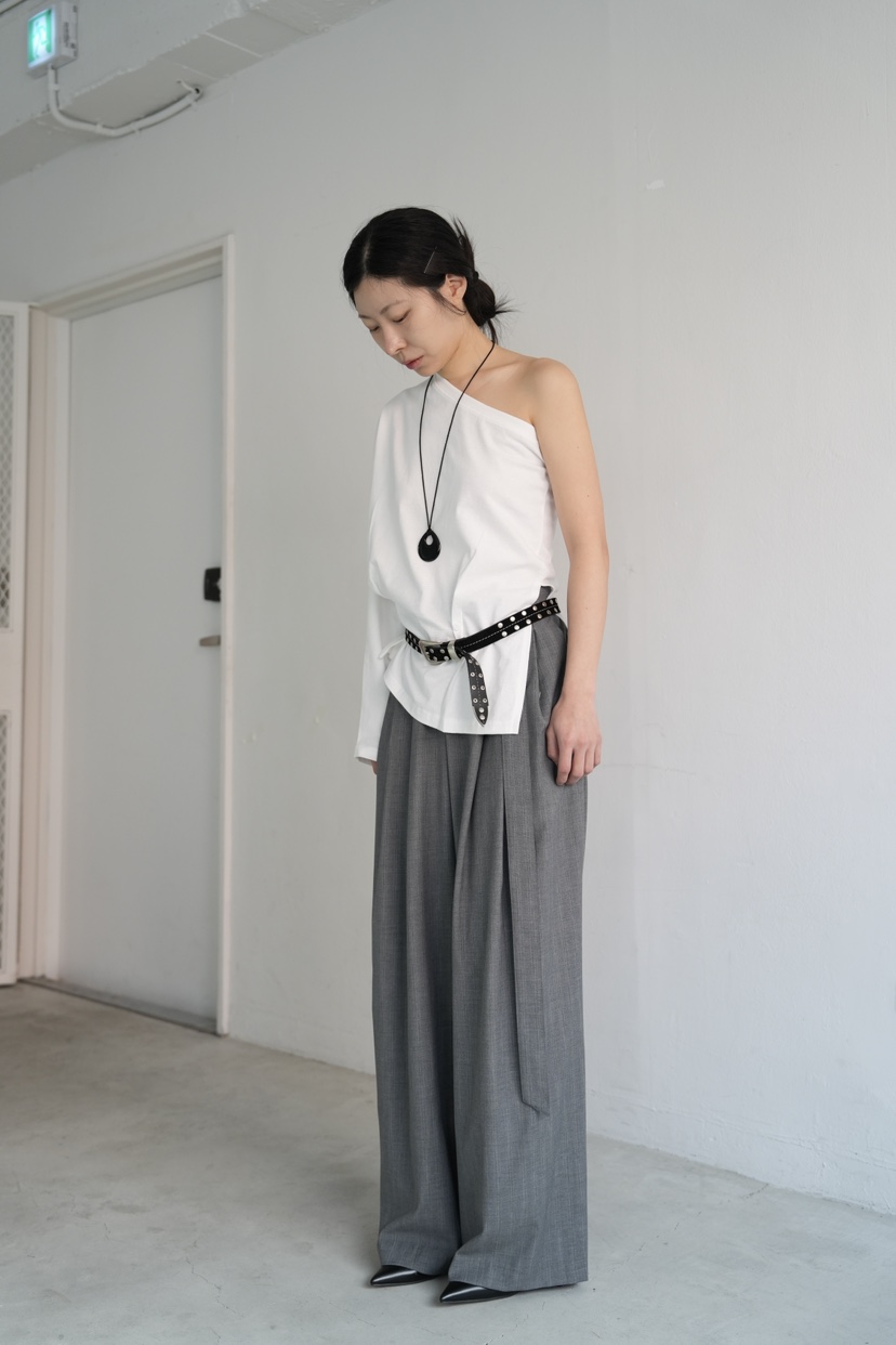 OVER NEAR韓國代購女士新品26春夏推薦26夏季休閑褲含腰帶OVER NEAR休閑褲