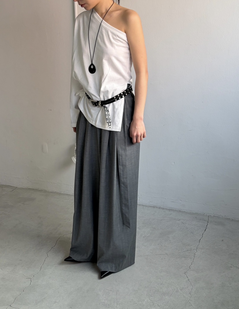 OVER NEAR韓國代購女士新品26春夏推薦26夏季休閑褲含腰帶OVER NEAR休閑褲