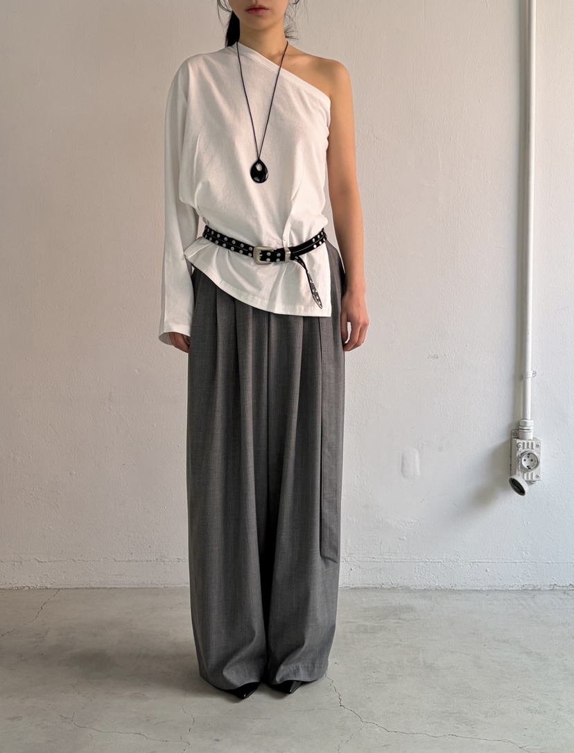 OVER NEAR韓國代購女士新品26春夏推薦26夏季休閑褲含腰帶OVER NEAR休閑褲