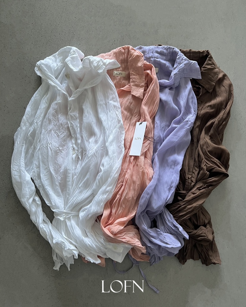 LOFN韓國直郵實拍女士新款休閑職業26夏季時尚襯衫蕾絲衫LOFN襯衫/蕾絲衫