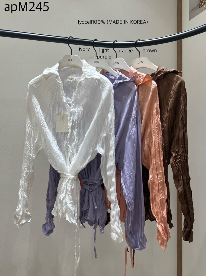 LOFN韓國直郵實拍女士新款休閑職業26夏季時尚襯衫蕾絲衫LOFN襯衫/蕾絲衫