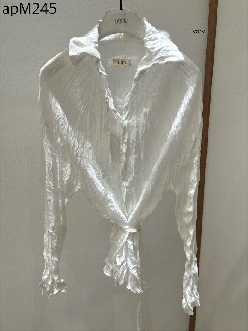 LOFN韓國直郵實拍女士新款休閑職業26夏季時尚襯衫蕾絲衫LOFN襯衫/蕾絲衫圖色2