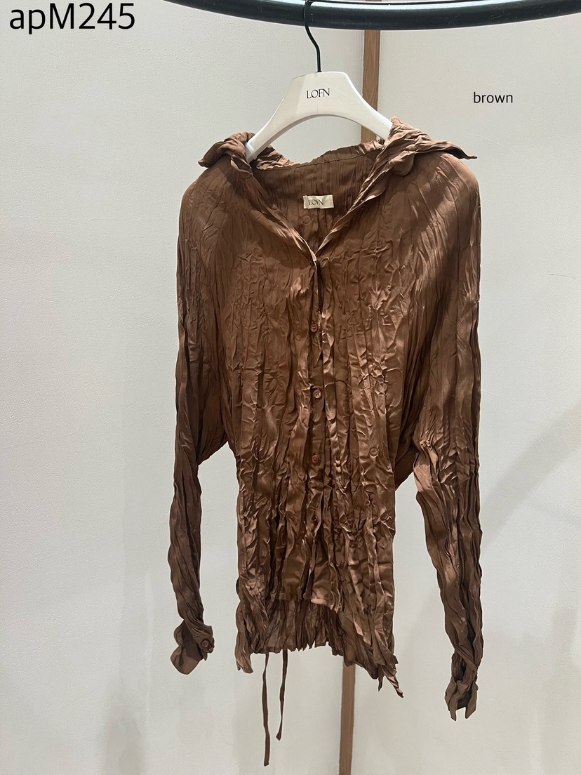 LOFN韓國直郵實拍女士新款休閑職業26夏季時尚襯衫蕾絲衫LOFN襯衫/蕾絲衫圖色4