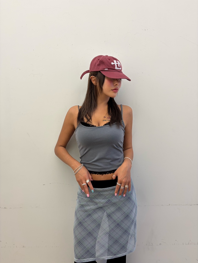 CUCUMBER韓國代購女裝新款時尚推薦休閑職業吊帶背心蕾絲CUCUMBER吊帶/背心