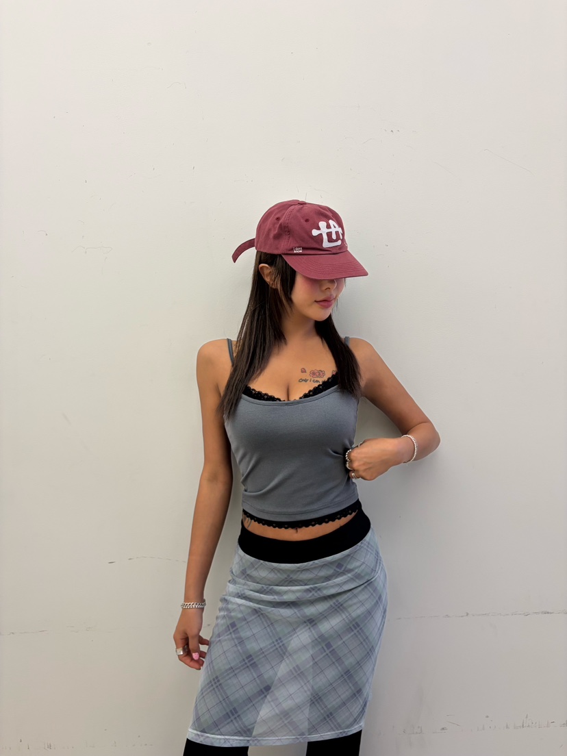 CUCUMBER韓國代購女裝新款時尚推薦休閑職業吊帶背心蕾絲CUCUMBER吊帶/背心