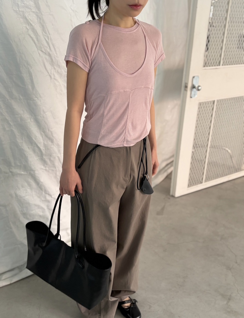 OVER NEAR韓國東大門代購女士新款時尚休閑褲不含腰帶口袋OVER NEAR休閑褲