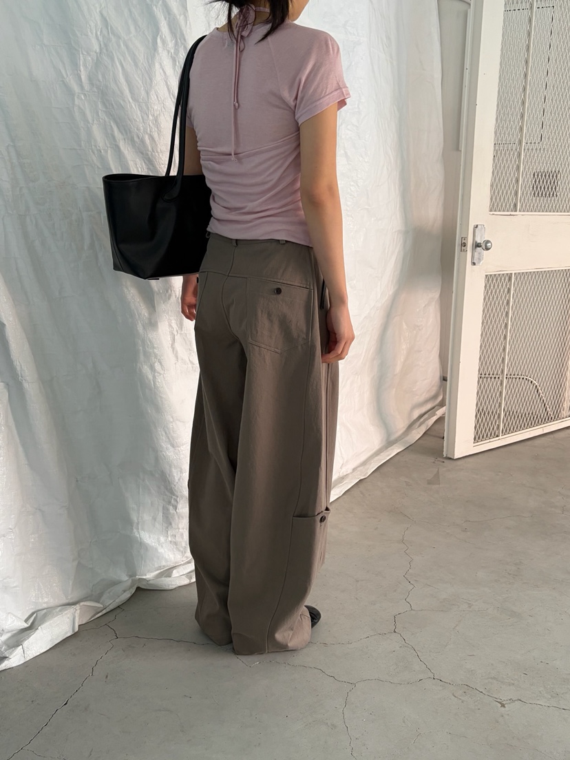 OVER NEAR韓國東大門代購女士新款時尚休閑褲不含腰帶口袋OVER NEAR休閑褲