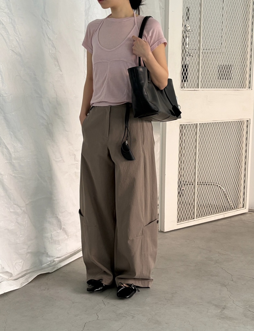 OVER NEAR韓國東大門代購女士新款時尚休閑褲不含腰帶口袋OVER NEAR休閑褲