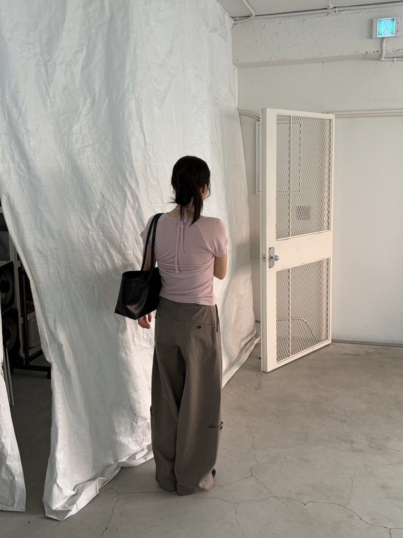 OVER NEAR韓國東大門代購女士新款時尚休閑褲不含腰帶口袋OVER NEAR休閑褲