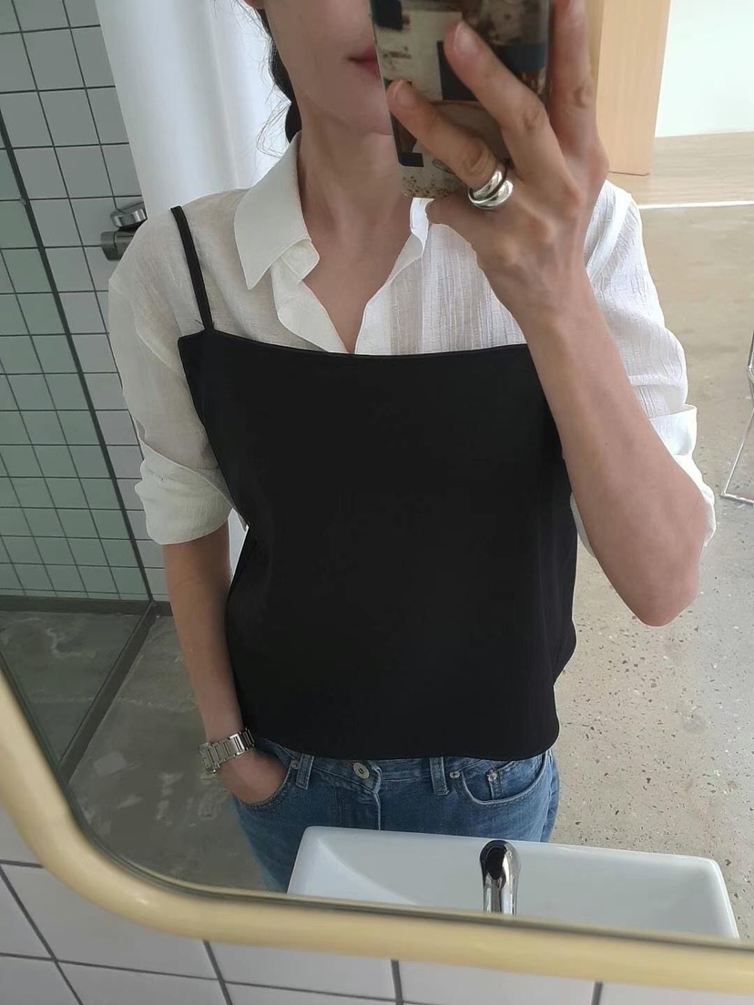 GENTLE B/LOVENTINA東大門實拍韓國女裝新品26春夏吊帶背心兩面穿GENTLE B/LOVENTINA吊帶/背心