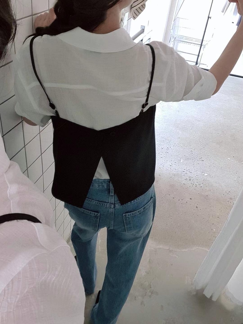 GENTLE B/LOVENTINA東大門實拍韓國女裝新品26春夏吊帶背心兩面穿GENTLE B/LOVENTINA吊帶/背心