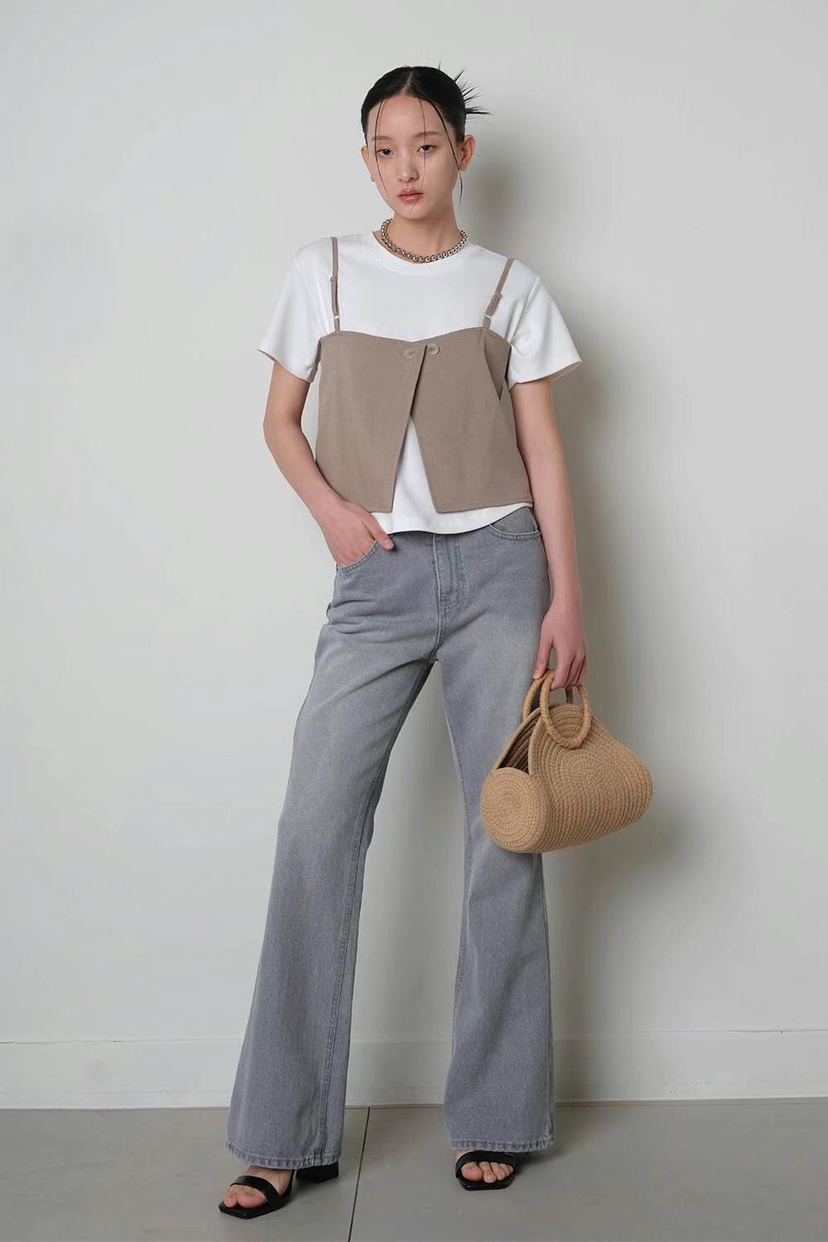 GENTLE B/LOVENTINA東大門實拍韓國女裝新品26春夏吊帶背心兩面穿GENTLE B/LOVENTINA吊帶/背心