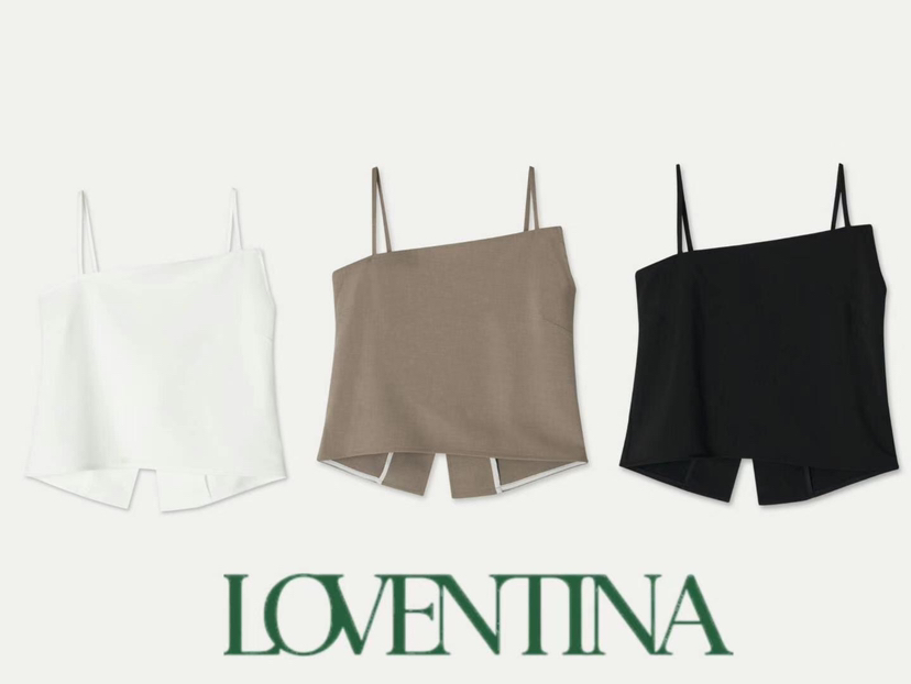 GENTLE B/LOVENTINA東大門實拍韓國女裝新品26春夏吊帶背心兩面穿GENTLE B/LOVENTINA吊帶/背心