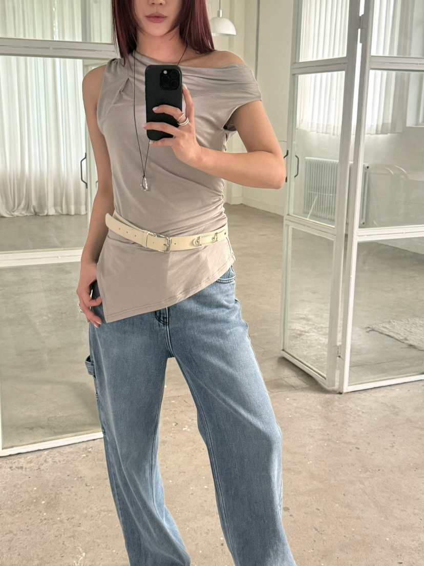 OVER NEAR韓國直郵女士新款26春夏熱賣26夏季T恤不含配飾OVER NEART恤