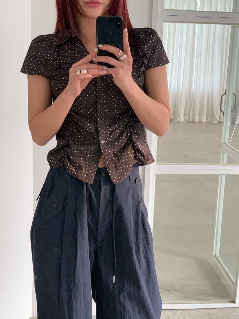 OVER NEAR韓國東大門直郵女裝新款休閑人氣26春夏襯衫蕾絲衫OVER NEAR襯衫/蕾絲衫