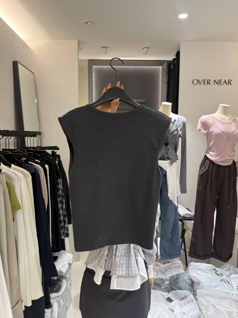 OVER NEAR韓國直郵女裝新品26春夏推薦人氣26夏季T恤不含內搭OVER NEART恤