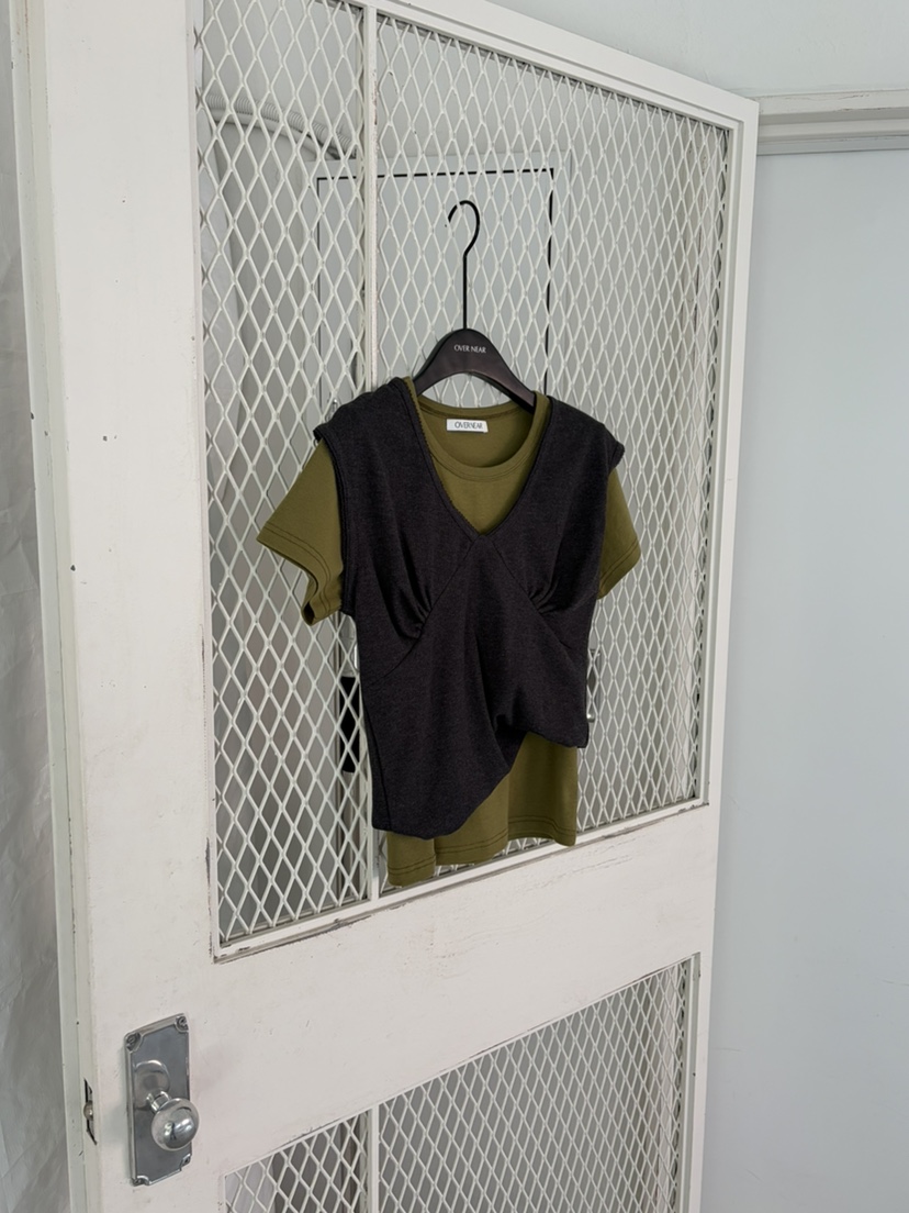 OVER NEAR韓國直郵女裝新品26春夏推薦人氣26夏季T恤不含內搭OVER NEART恤