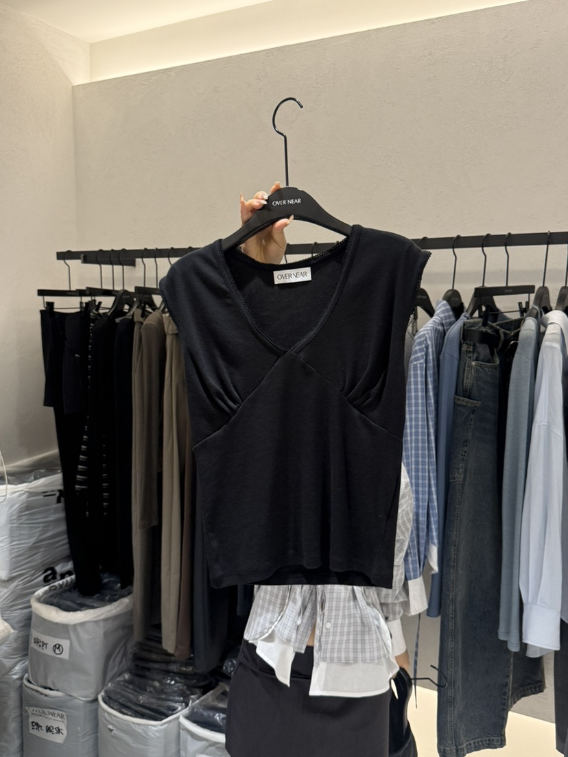 OVER NEAR韓國直郵女裝新品26春夏推薦人氣26夏季T恤不含內搭OVER NEART恤圖色2
