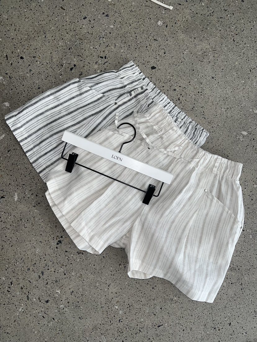 LOFN韓國代購女士新款休閑推薦26春夏時尚26夏季短褲亞麻LOFN短褲