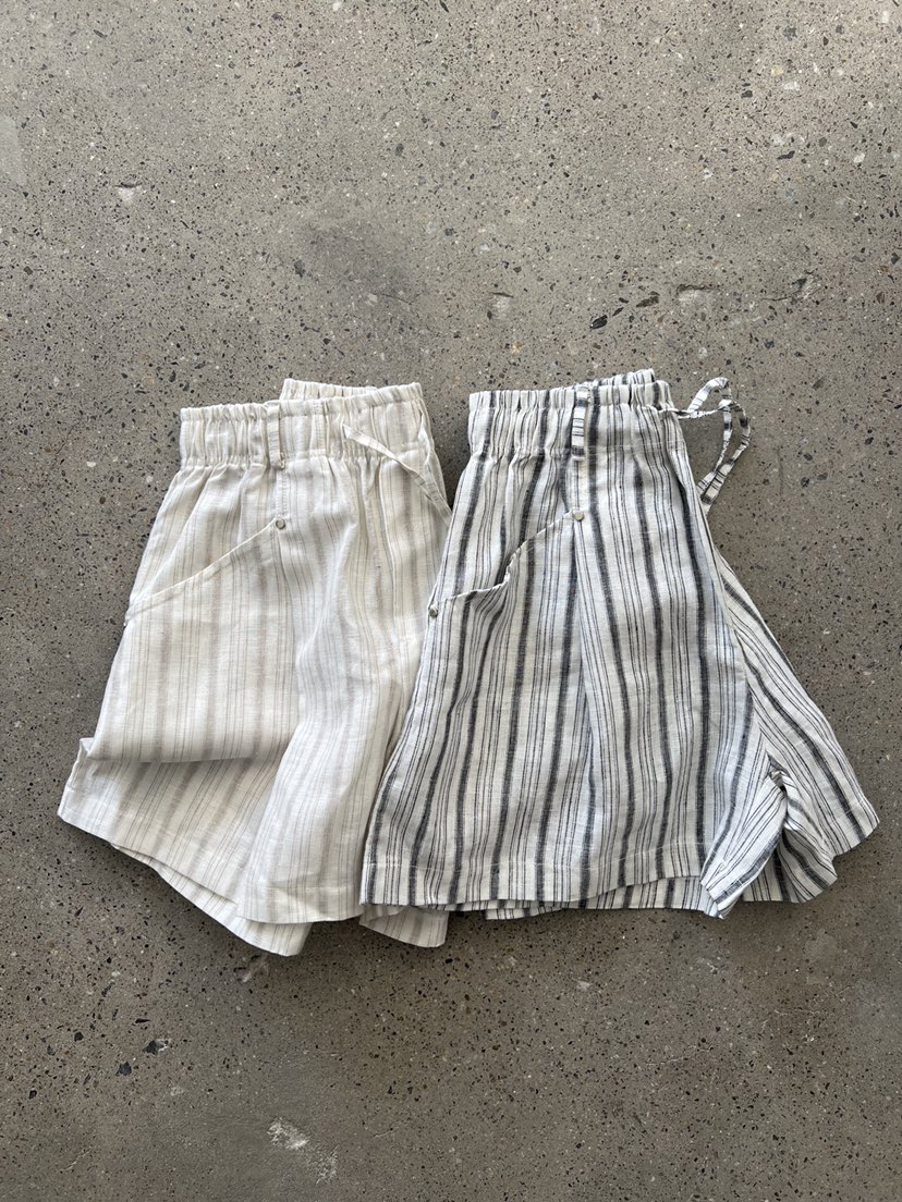 LOFN韓國代購女士新款休閑推薦26春夏時尚26夏季短褲亞麻LOFN短褲