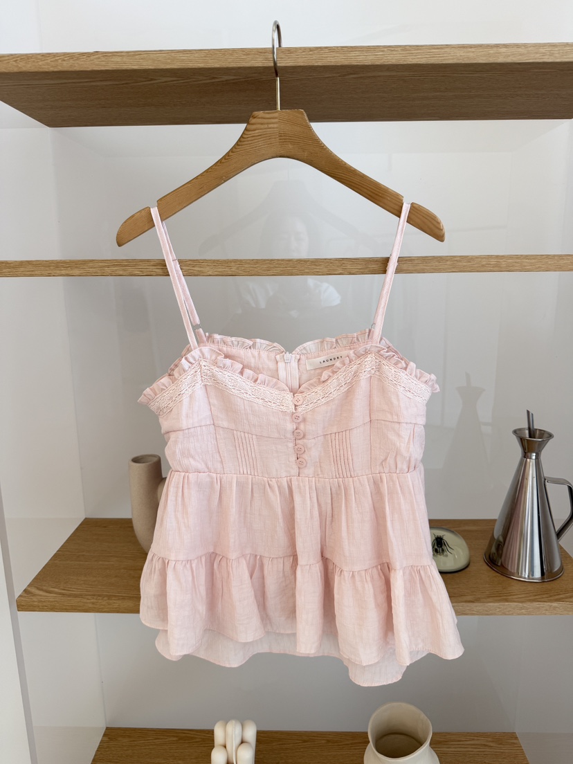 LAUNDRY韓國東大門代購女裝新品26夏季熱賣人氣吊帶背心褶裥LAUNDRY吊帶/背心圖色3