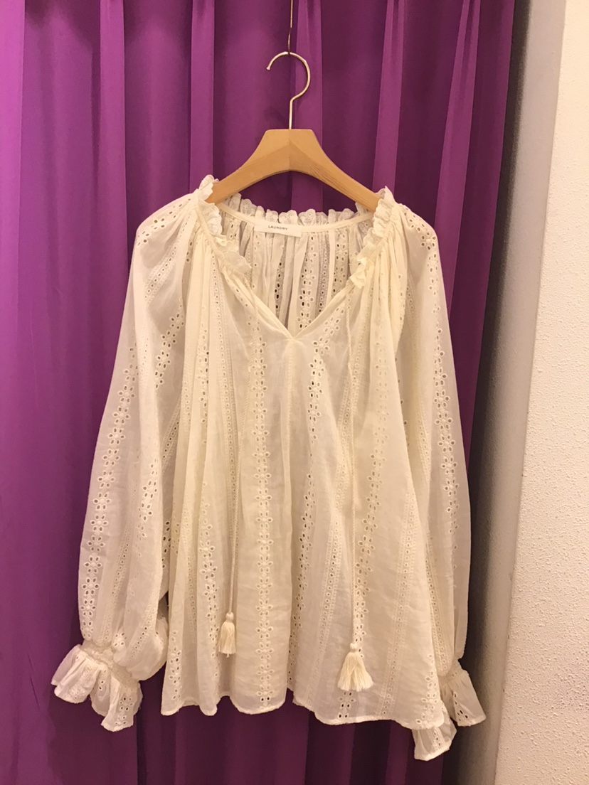 LAUNDRY韓國東大門代購女士新款人氣26夏季襯衫蕾絲衫刺繡LAUNDRY襯衫/蕾絲衫圖色1