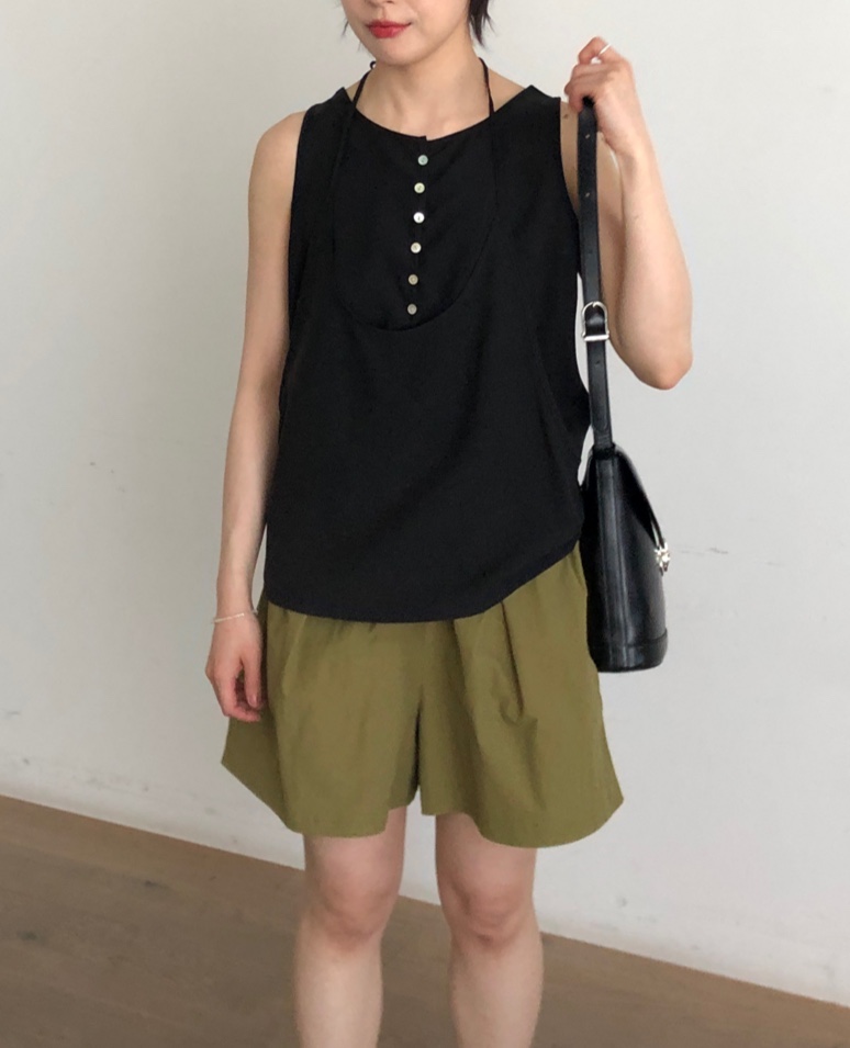 THE EYL韓國直郵女裝新款人氣時尚職業休閑吊帶背心假兩件THE EYL吊帶/背心