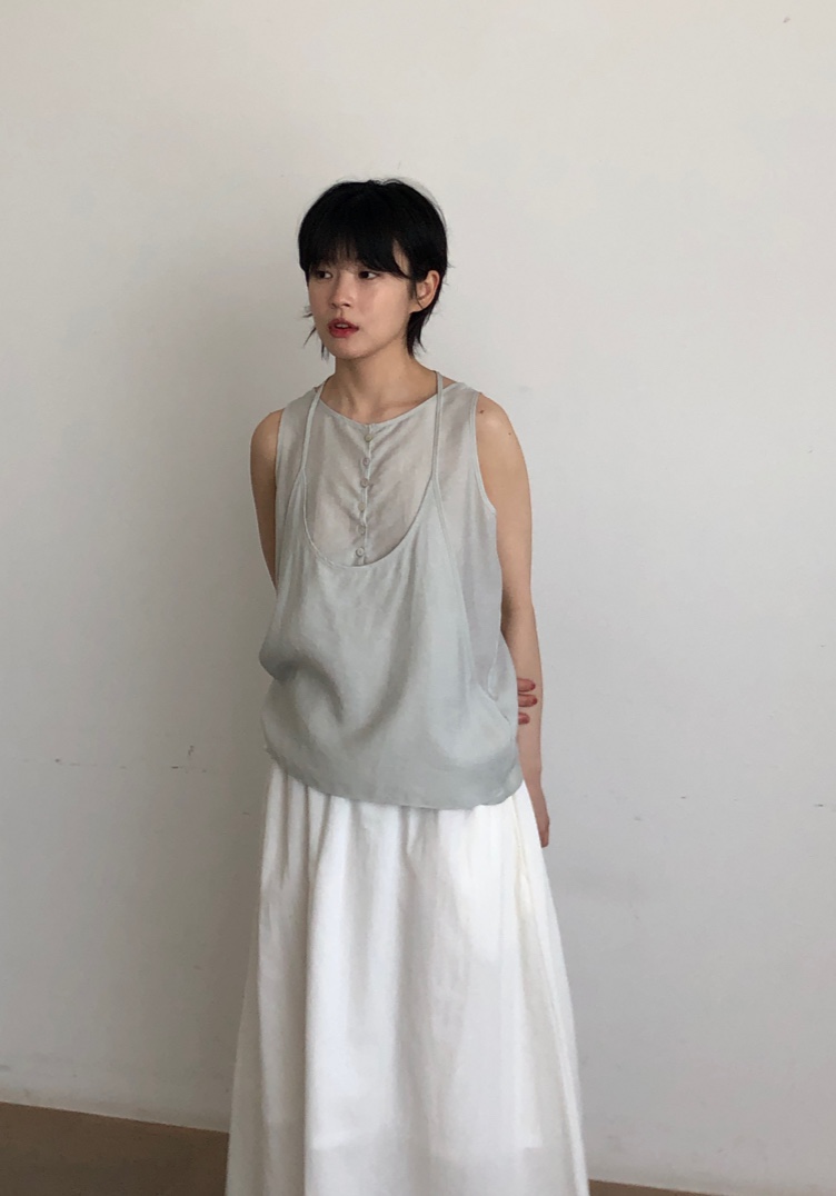 THE EYL韓國直郵女裝新款人氣時尚職業休閑吊帶背心假兩件THE EYL吊帶/背心