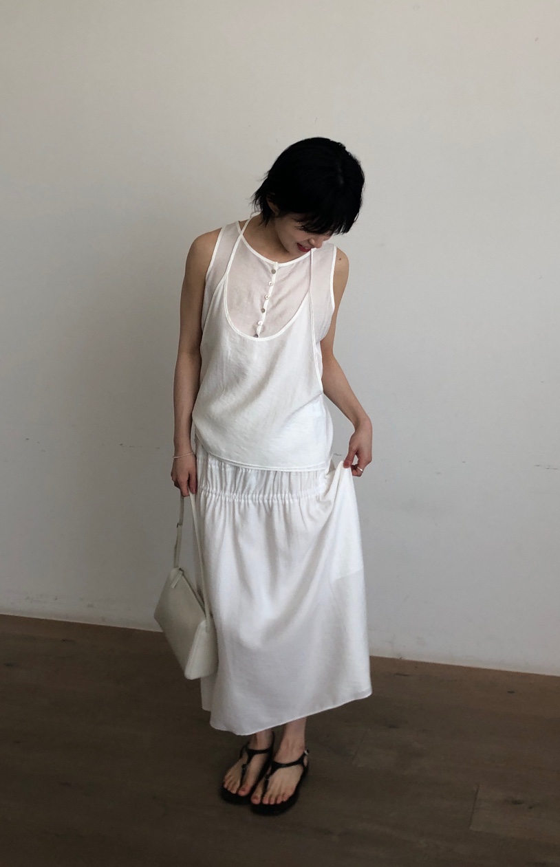 THE EYL韓國直郵女裝新款人氣時尚職業休閑吊帶背心假兩件THE EYL吊帶/背心