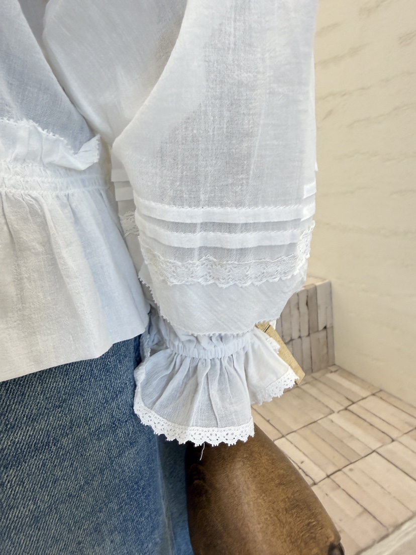 LAUNDRY韓國東大門直郵女裝新款26春夏26夏季針織衫荷葉邊LAUNDRY針織衫