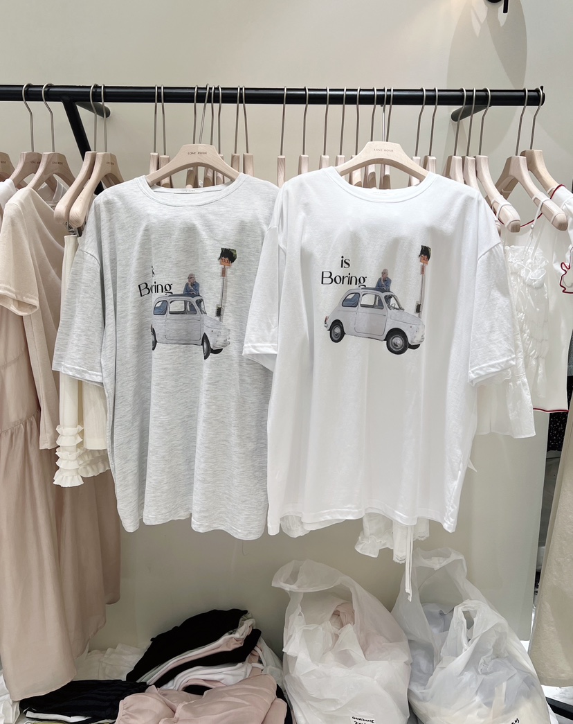 LOVE ROSIE韓國代購女士新款26夏季推薦人氣職業休閑T恤LOVE ROSIET恤