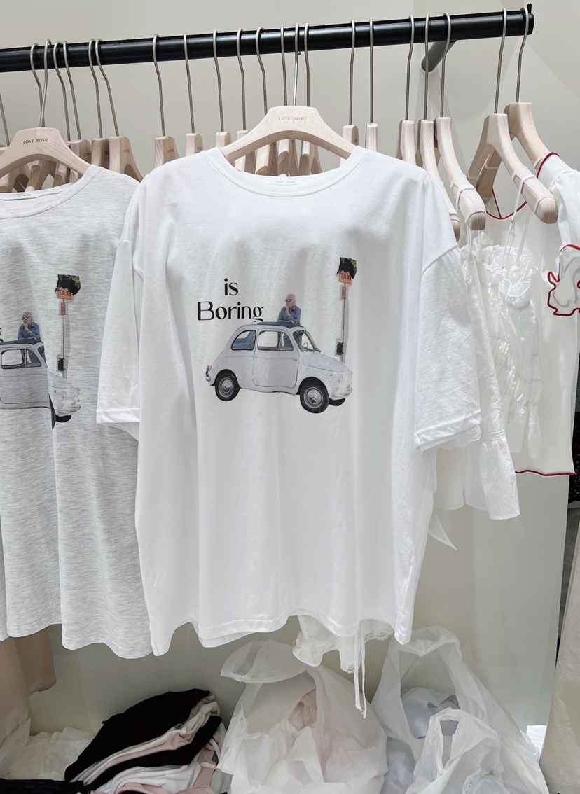 LOVE ROSIE韓國代購女士新款26夏季推薦人氣職業休閑T恤LOVE ROSIET恤