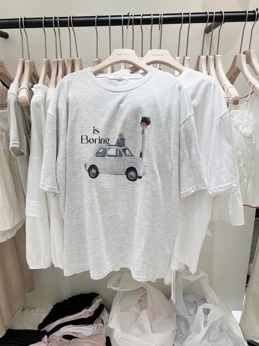 LOVE ROSIE韓國代購女士新款26夏季推薦人氣職業休閑T恤LOVE ROSIET恤