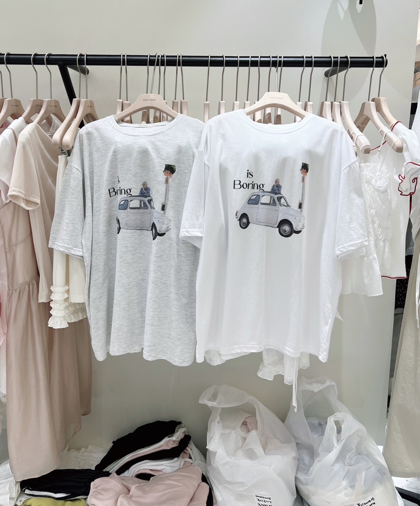 LOVE ROSIE韓國代購女士新款26夏季推薦人氣職業休閑T恤LOVE ROSIET恤