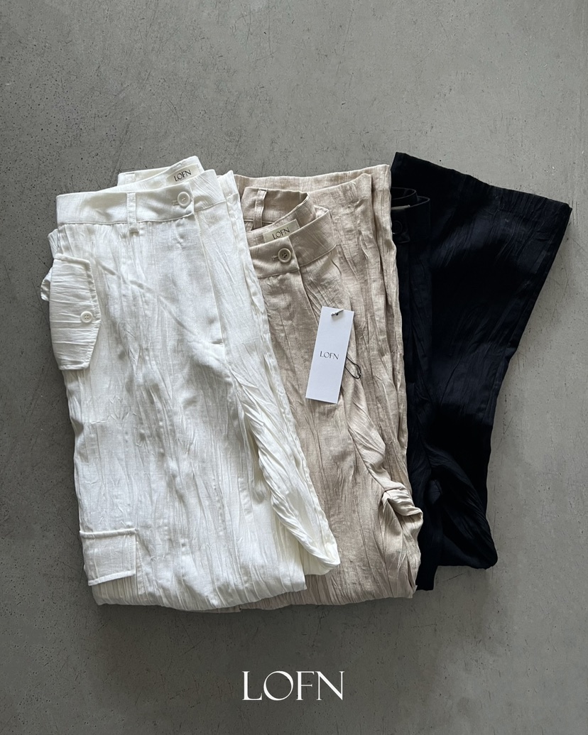 LOFN韓國直郵女裝新款人氣時尚推薦休閑熱賣26春夏休閑褲LOFN休閑褲