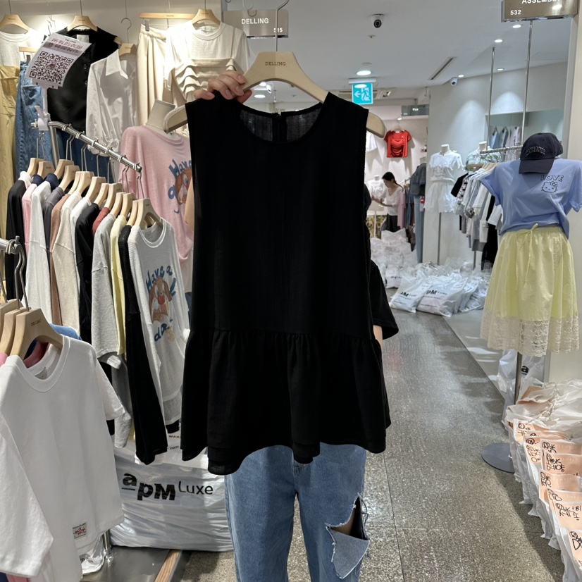 DELLING韓國直郵女士新品時尚熱賣26夏季吊帶背心不含項鏈DELLING吊帶/背心圖色3