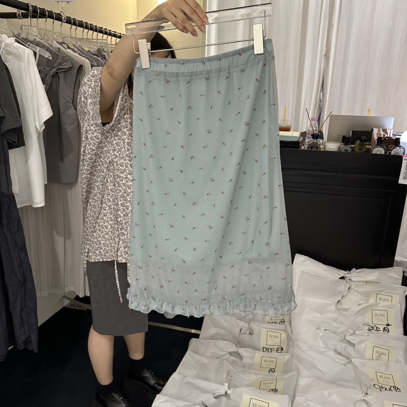 BLISS韓國直郵實拍女士新款時尚人氣26春夏職業26夏季長裙BLISS長裙