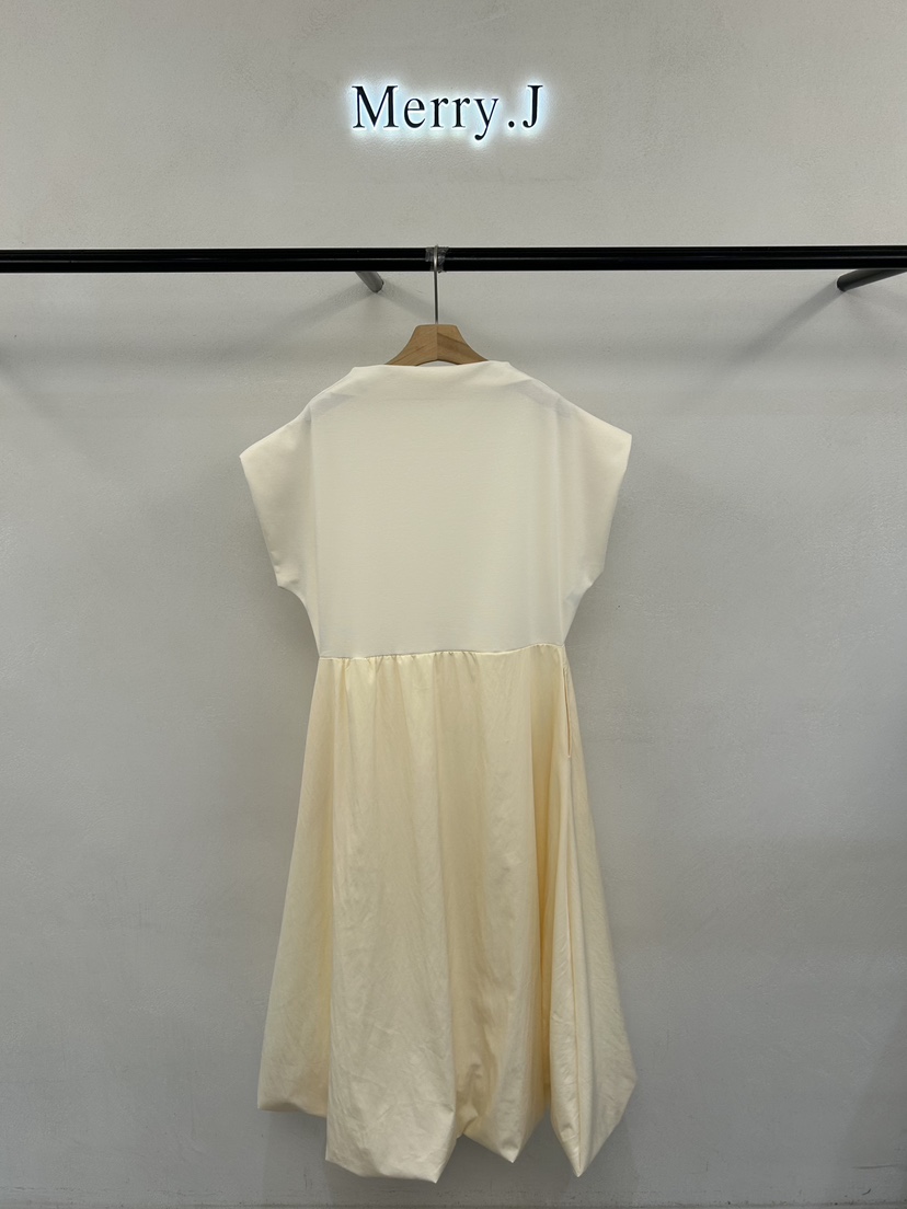 MERRY-J東大門實拍韓國女裝新品休閑職業熱賣連衣裙撞色MERRY-J連衣裙