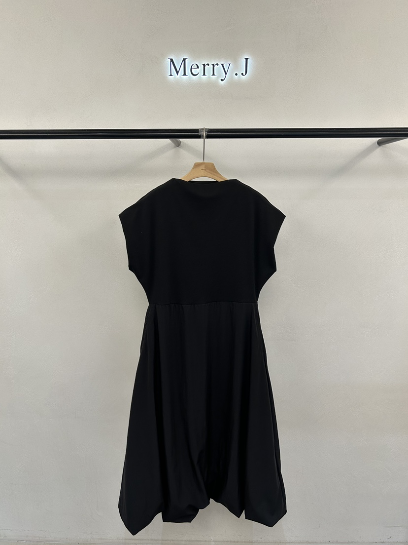 MERRY-J東大門實拍韓國女裝新品休閑職業熱賣連衣裙撞色MERRY-J連衣裙圖色2