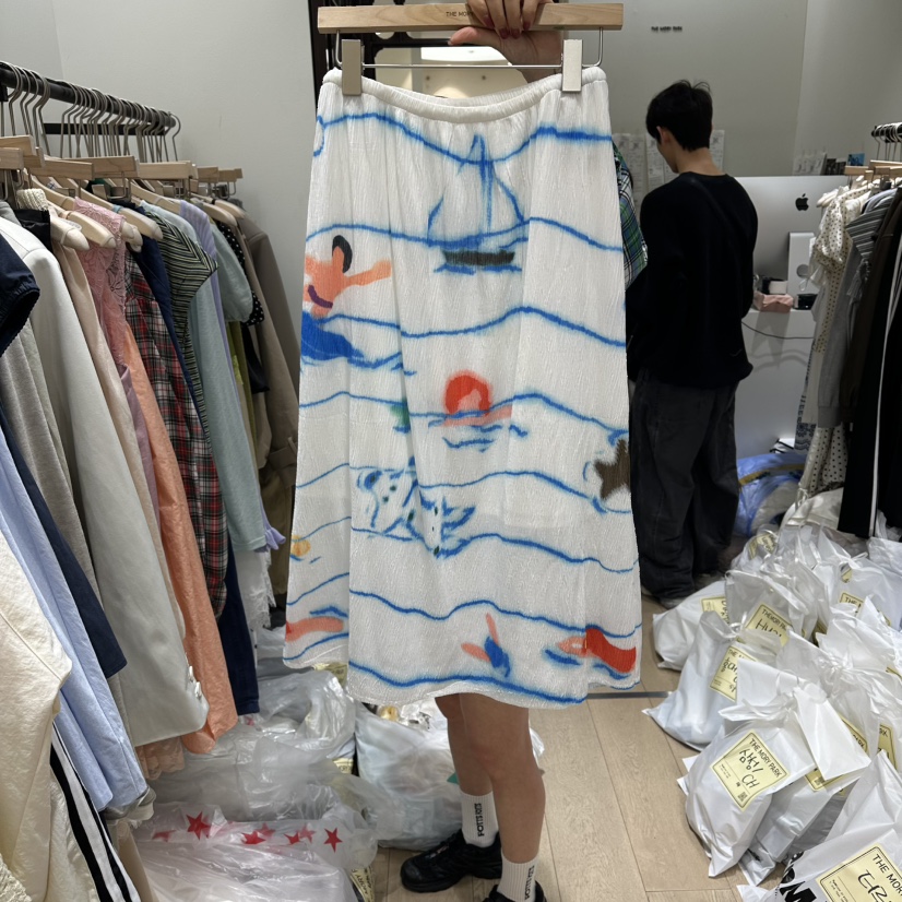 THEMORYPARK韓國代購女裝新品推薦人氣26春夏時尚職業長裙THE MORY PARK長裙圖色1